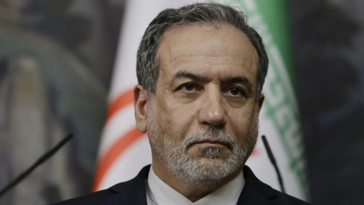 Iran's Foreign Minister Abbas Araghchi attends a joint press conference with Russian Foreign Minister following their talks in Moscow on April 18, 2025.