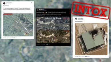 Des internautes pakistanais et indiens partagent de fausses images satellite des destructions causées par les derniers affrontements entre l’Inde et le Pakistan.