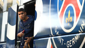 Paris Saint-Germain's Moroccan defender Achraf Hakimi before a football match at the Parc des Princes stadium in Paris on August 28, 2022. 