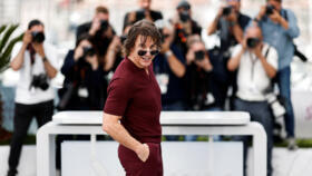 Tom Cruise at the Cannes photocall for "Mission: Impossible - The Final Reckoning" on May 14, 2025.